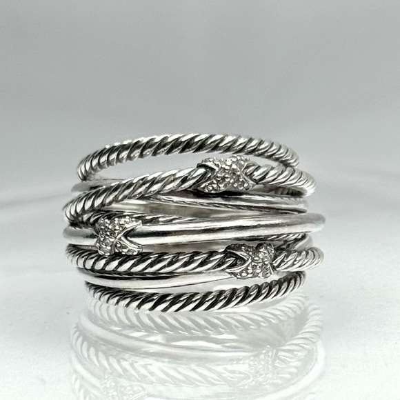 David Yurman Diamond X Multi Row Crossover
Ring - Picture 3 of 9
